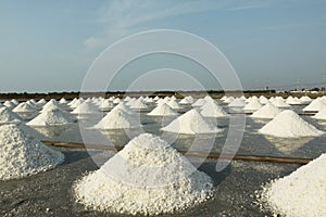 Salt evaporation pond