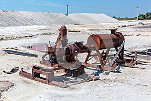 Salt evaporation pond