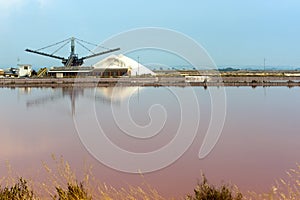 Salt evaporation pond