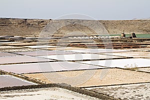 Salt evaporation pond