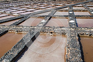 Salt evaporation pond