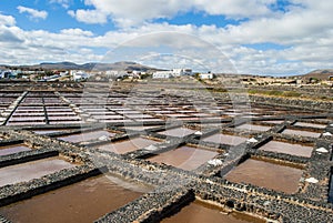 Salt evaporation pond