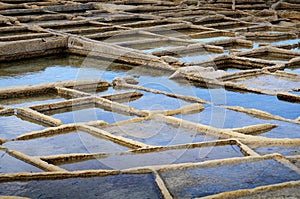 Salt evaporation ponds