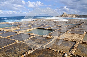 Salt evaporation ponds