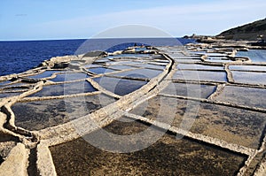 Salt evaporation ponds