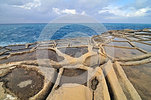 Salt evaporation ponds