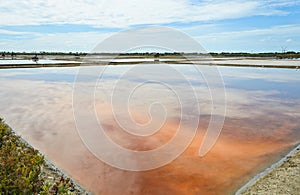 Salt evaporation ponds