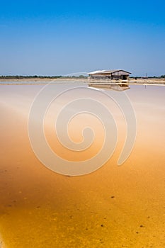 Salt evaporation ponds