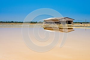 Salt evaporation ponds