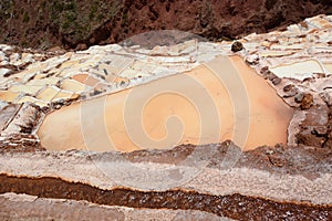 Salt evaporation ponds. Maras. Sacred Valley. Cusco region. Peru