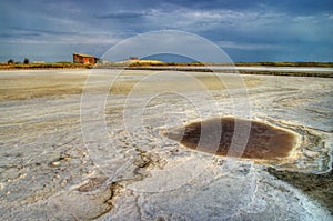 Salt evapuration fields