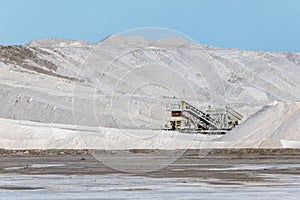 Salt exploitation in the village of Salin de Giraud near the mouth of the Grand Rhone