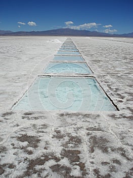 Salt extraction in Salinas Grandes (Argentina) photo