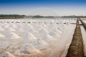 Salt farming in Thailand