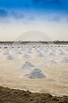 Salt farming in Thailand