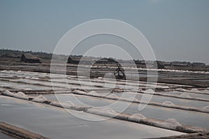 Salt Field in Jeneponto South Sulawesi Indonesia photo