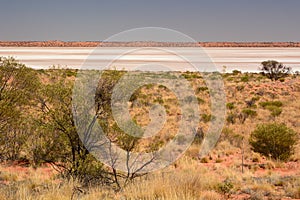A salt flat, part of the Amadeus Salt Lake Chain. Northern Territory. Australia
