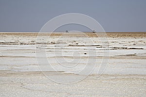 The salt flats in the Danakil depression, Ethiopia.