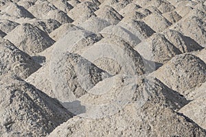 Salt flats near Afera Lake in the Danakil Depression, Ethiopia.