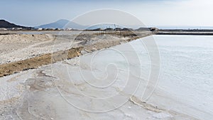 Salt flats near Afera Lake in the Danakil Depression, Ethiopia.
