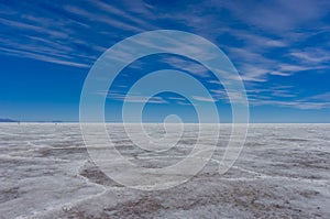 Salt Flats in Salar de Uyuni Desert Altiplano Bolivia