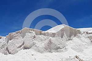 Salt formation wall in Uyuni