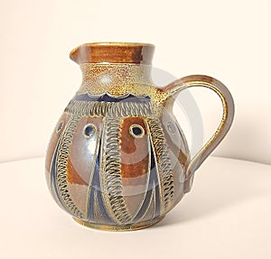 salt glazed retro vintage jug pitcher martin brothers fulham royal doulton stoneware pottery bailey london