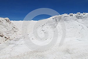 Salt hill in salar