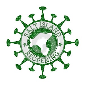 Salt Island Reopening Stamp.