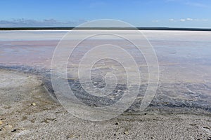 Salt lagoon,Dunaliella