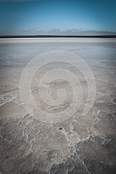 Salt lagoon,Dunaliella photo