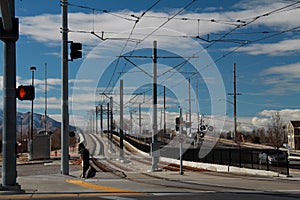 Salt Lake City: Light Rail Train Tracks