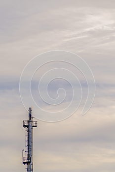 Salt Lake City power plant on a cloudy day in Utah