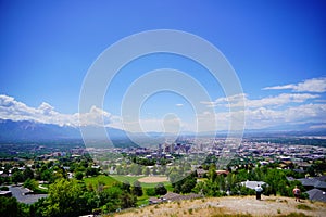 Salt Lake City aerial view photo