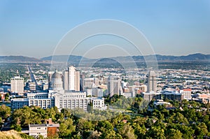 Salt Lake City Utah Downtown Skyline