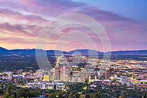 Salt Lake City, Utah, USA Downtown City Skyline