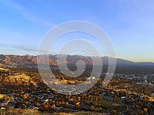 Salt Lake City view from Ensign Downs Park