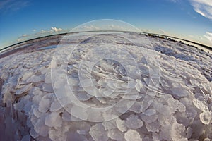 Salt lake crystallization