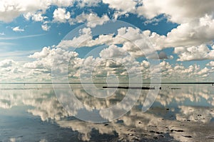 Salt lake Elton and reflection