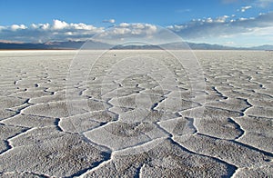 Salt lake hexagon pattern