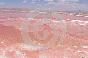 A salt lake in Iran