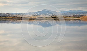 Salt Lake in Larnaca. Cyprus