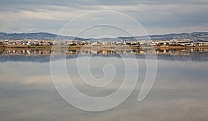 Salt Lake in Larnaca. Cyprus