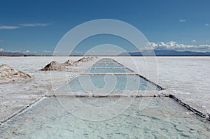 Salt lake near Salta, Argentina