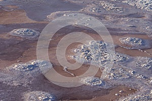 Salt lake in Sahara. Tunisia