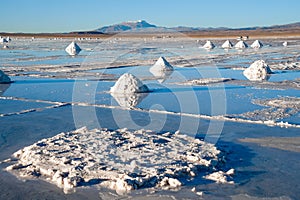 Salt lake Uyuni Desrt in Bolivia