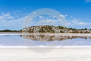 Salt lakes on Rottnest Island