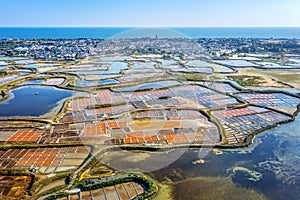 Salt marshes of Guerande, France photo