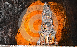 Salt minaret inside Khewra mine