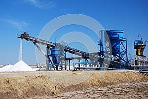 Salt mine -area production of salt in Spain.